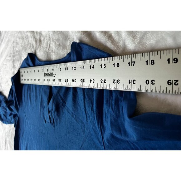 Coolibar Women Blue UPF 50+ UV Protection Tunic Dress Small Embroidered Trim New - Picture 5 of 11